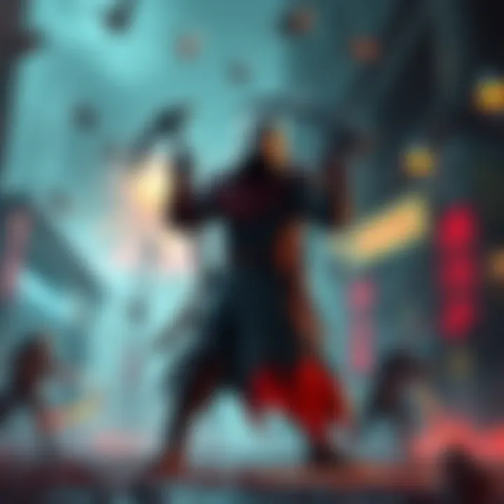 Reaper character standing in a battle pose, looking ready to engage enemies during a game session