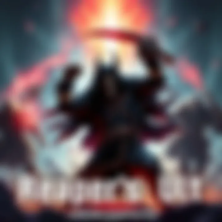 Reaper using his ultimate ability A scene showing Reaper, a game character, using his ultimate ability while other heroes react with their counters.