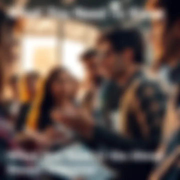 A group of individuals engaged in conversation about current events, showing concern and interest