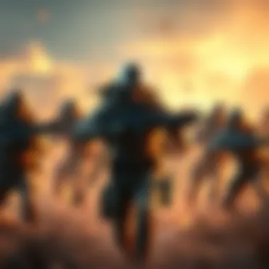 A dynamic scene featuring the Recon character from the game, engaging in a squad battle against enemies, highlighting her increased presence among players.