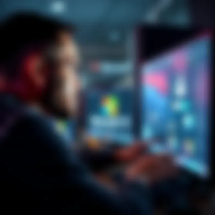 Person trying to recover Microsoft account A person looking frustrated at a computer screen while attempting to recover a Microsoft account from 2018.