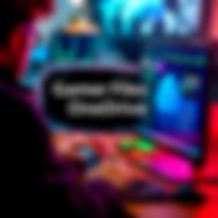 Game Files Recovery on OneDrive Person restoring lost game files on OneDrive using a computer