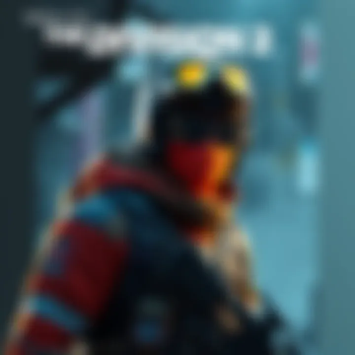 Character wearing the Recruiter skin in The Division 2 with tactical gear and distinctive colors.