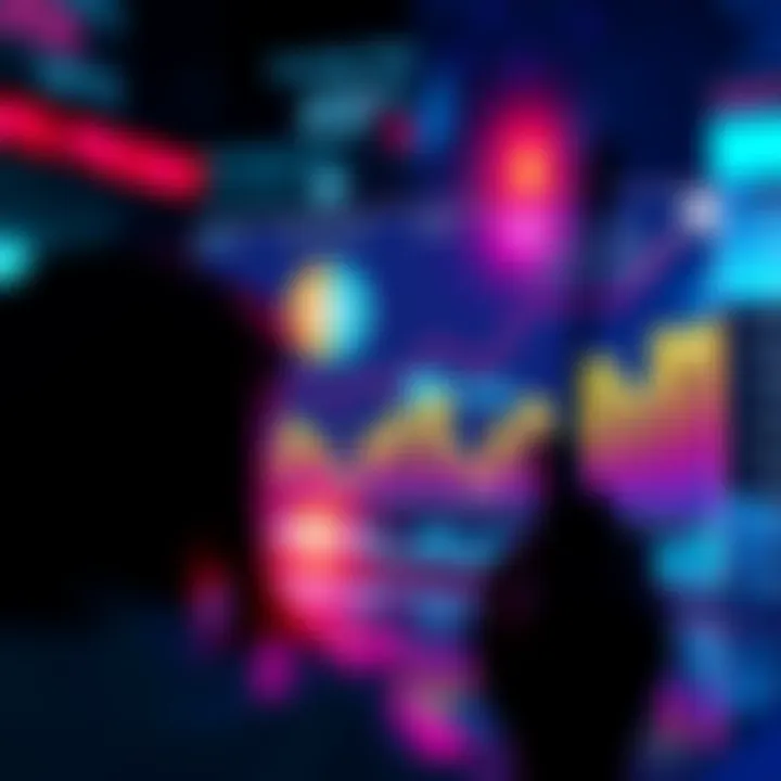 A chart showing patterns of recent events with graphs and arrows indicating trends