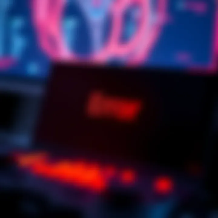 Red error indicator in online gaming A close-up of a gaming screen showing a red error message disrupting gameplay