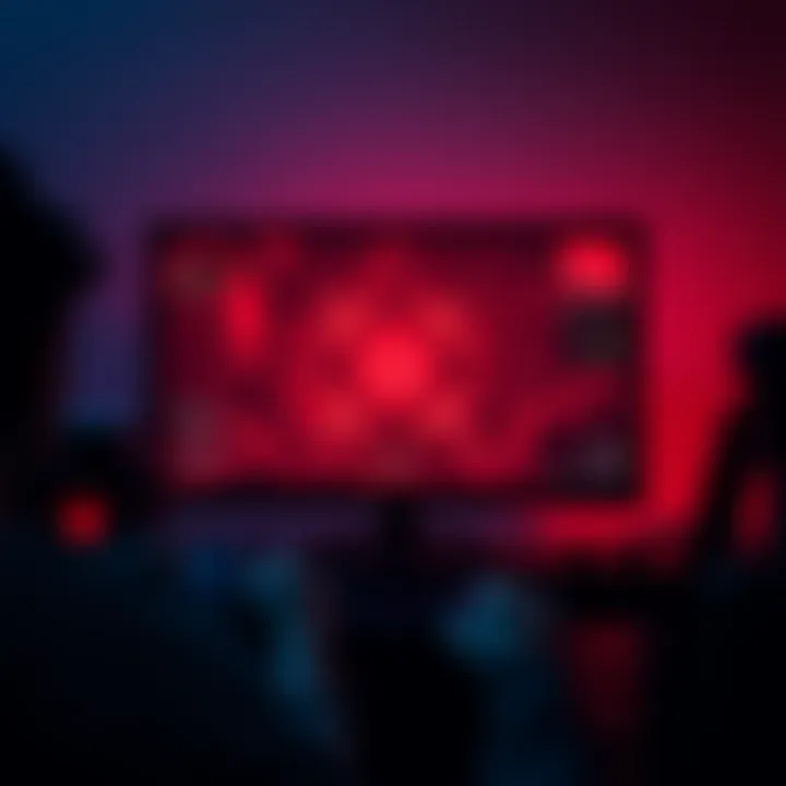 Red hue glitch in gaming Screenshot showing a game screen with an intense red hue affecting gameplay