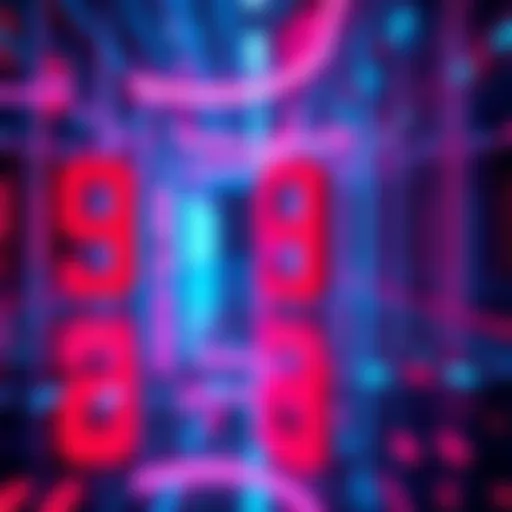 A graphical representation showing red and blue numbers indicating user statistics in augmented reality, highlighting their significance and functionality.