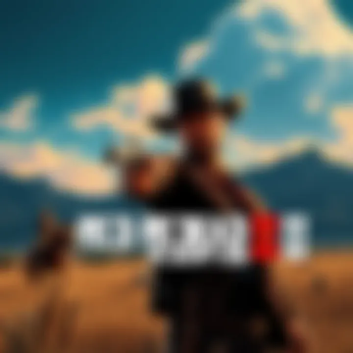The cover art of Red Dead Redemption II showing the main character in a cowboy hat in a Western landscape