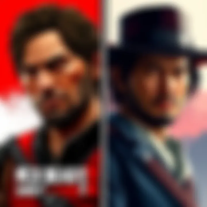 Comparison of Red Dead Redemption 2 and Ghost of Tsushima A side-by-side image of characters from Red Dead Redemption 2 and Ghost of Tsushima, showcasing their emotional expressions during key moments.