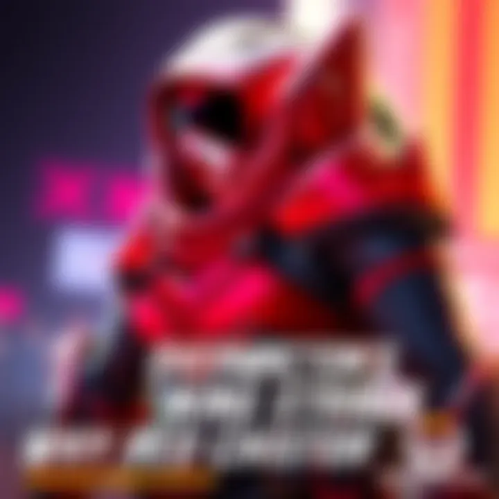 Character wearing the Red Echo skin, displaying a sleek and stealthy design, inspired by the Talon faction.