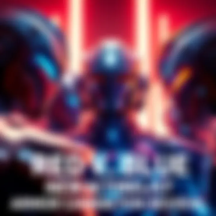 Close-up view of new character designs from Red Vs. Blue showcasing armor customizations and colors.