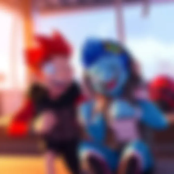 Two animated characters from Red vs Blue sharing a laugh in a humorous scene