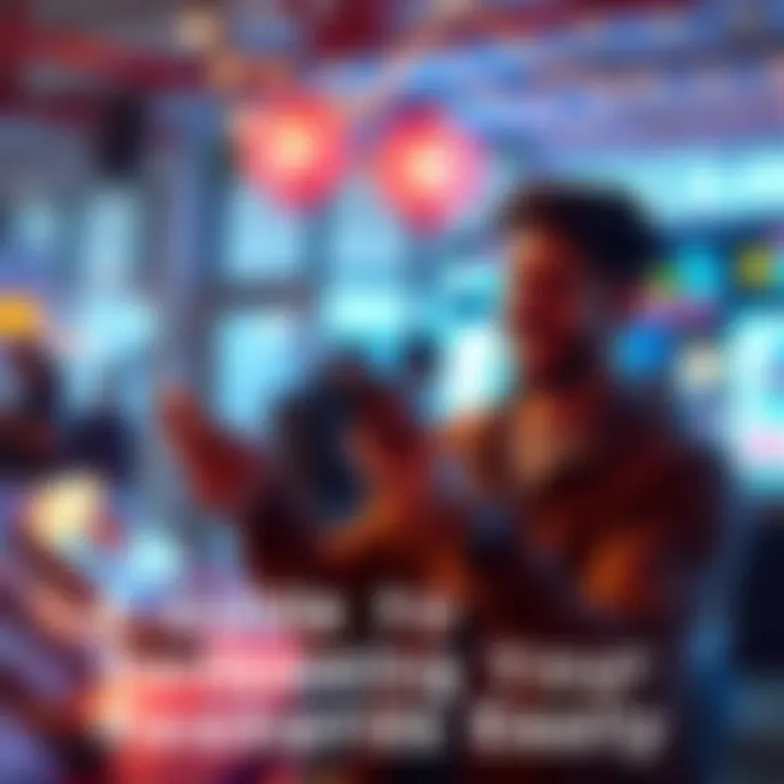 A person happily redeeming reward points through a mobile app