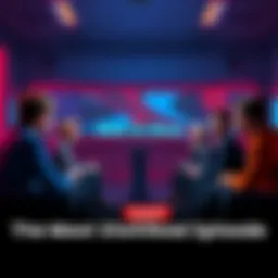 A screenshot of a Red vs Blue episode showing characters in a debate about their least favorite episode