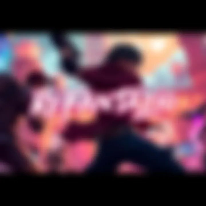 A character from ReFantazio engages in combat while a backdrop of a vibrant game world displays.