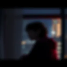 A person looking thoughtfully out a window, lost in memories of a past relationship, symbolizing emotional contemplation.