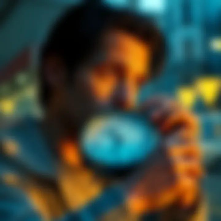 A person looking thoughtful while holding a clock, representing the importance of time management and reflection on life choices.