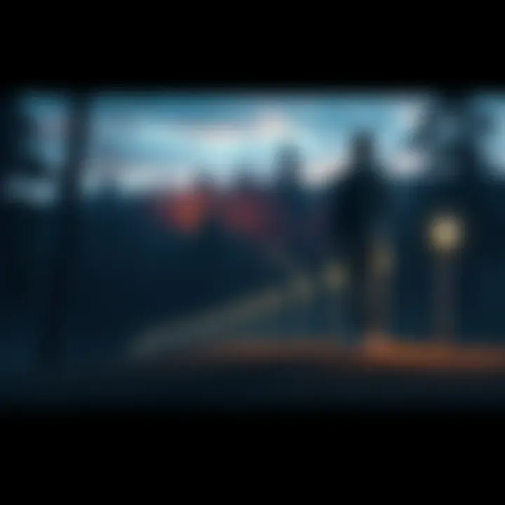 A person standing among trees at Providence Ridge, paying respect and reflecting on memories of the past.