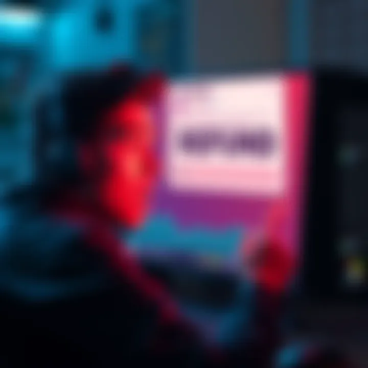 A worried person looking at a computer screen with a refund notice about d4vd emote, expressing concern