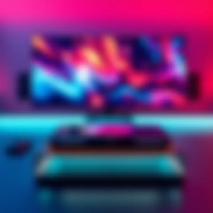 Refurbished Steam Deck OLED Refurbished Steam Deck OLED console on display with vibrant screen