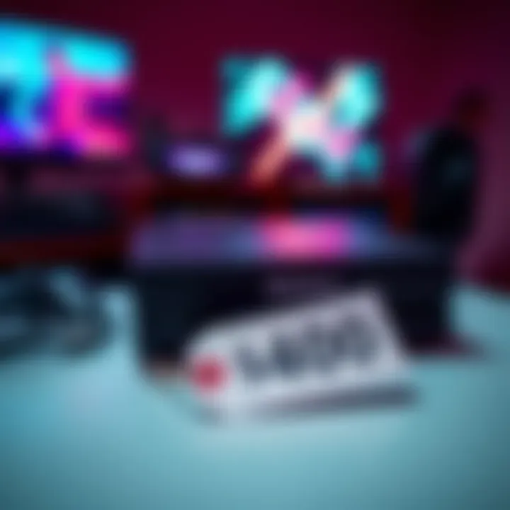 A refurbished Sony gaming console on a table with a price tag of $400, illustrating savings over the retail price.