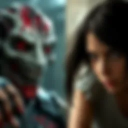 A side-by-side comparison of the Regenerador from Resident Evil 4 Remake and the girl from Resident Evil 9, showcasing their frightening appearances.