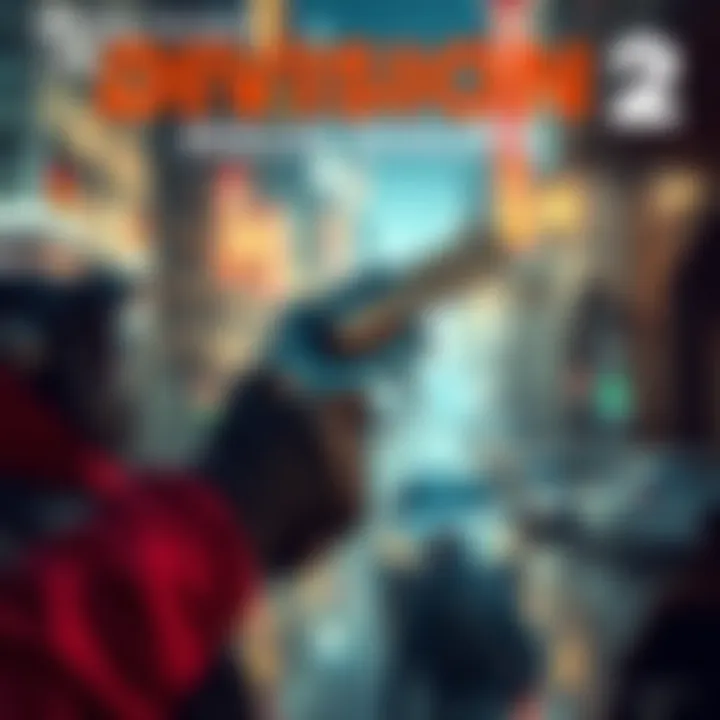 A player character holds the Regulus Revolver in an urban setting from Division 2