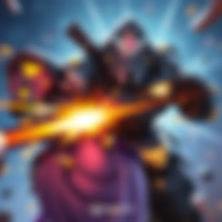 A non-AP Reinhardt charging at Zenyatta in a fierce Overwatch battle, showcasing their intense confrontation.