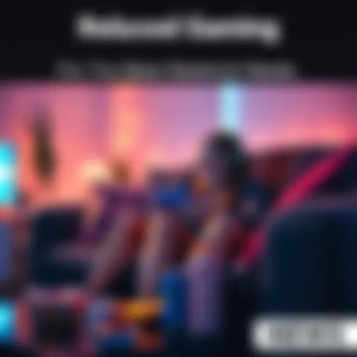 A cozy scene with a woman playing a video game on a couch, surrounded by soft lighting and snacks, representing enjoyable and stress-free gaming.