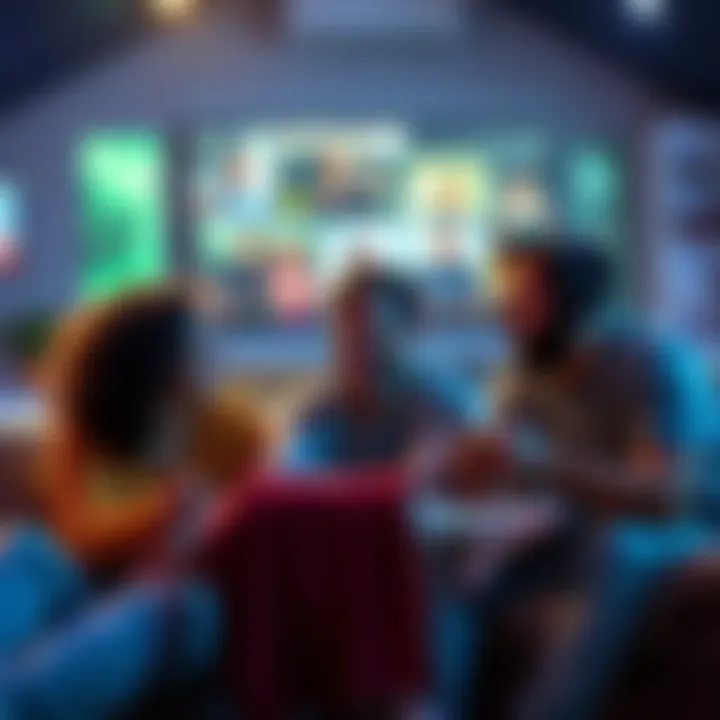 Group of friends enjoying a non-toxic multiplayer game on Xbox, showcasing a fun atmosphere without aggression.