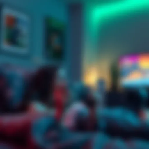 A gamer enjoying a serene gaming session with Xbox controller and cozy setup, surrounded by calming visuals.