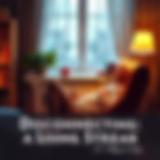 Person relaxing in a cozy chair with a book, enjoying a moment of peace after a tough time.