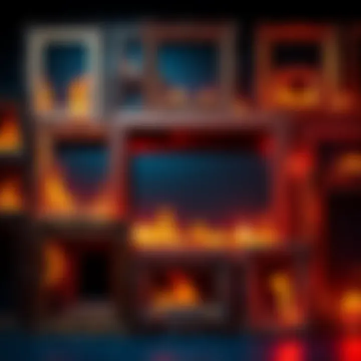 Reliable Fire Based Frames A collection of various fire based frames displayed together, highlighting their unique designs and characteristics.