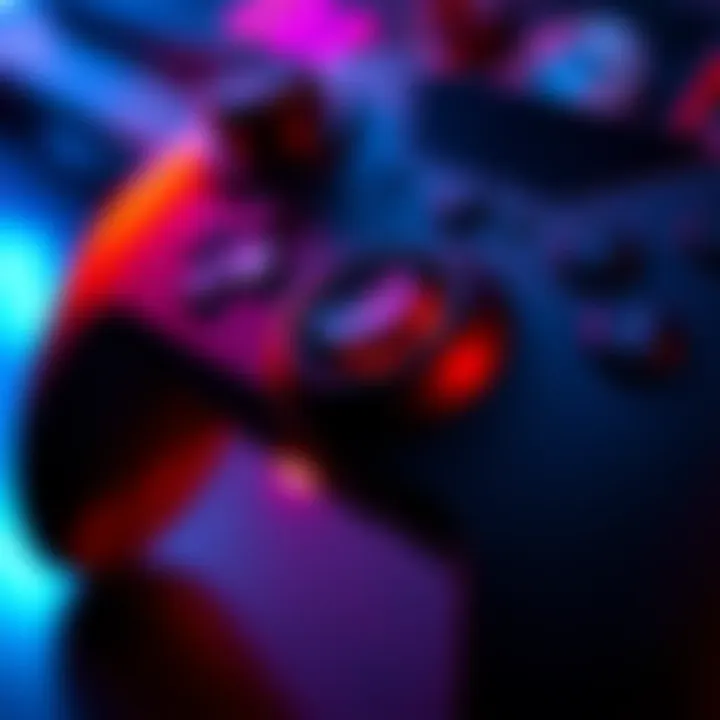 Close-up of a gaming controller showing a repositioned sprint button for better accessibility