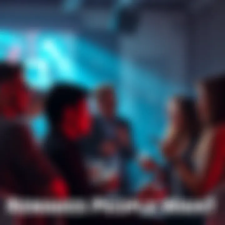 A group of people engaging in conversation about their favorite remakes of films and games, sharing ideas and opinions