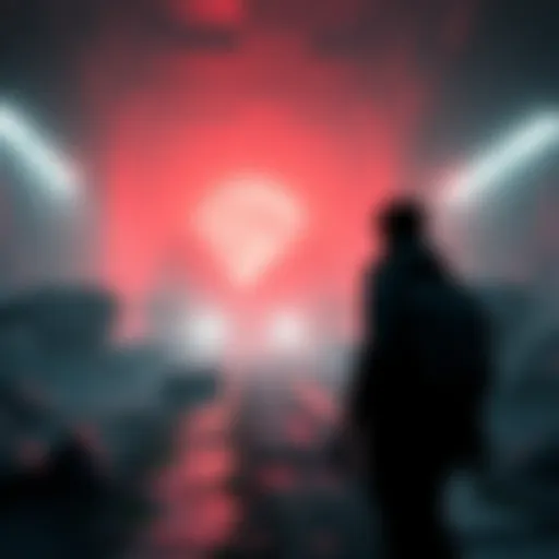 A character in Remnant 2 standing in a complex environment with a mysterious background, looking towards a path with unclear objectives.