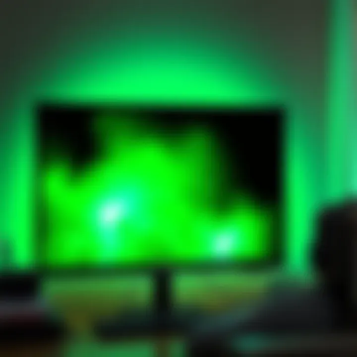 Visual representation showcasing how to remove green vignette from a screen