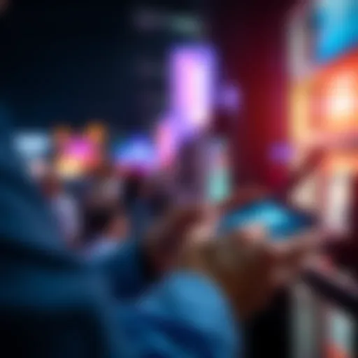 A person using a smartphone to filter and remove disturbing posts from their social media feed