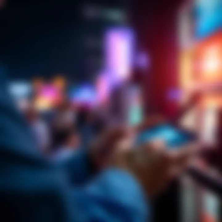 A person using a smartphone to filter and remove disturbing posts from their social media feed
