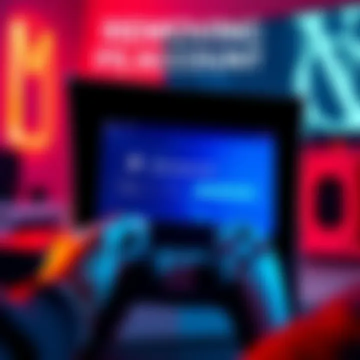 A PlayStation 5 console with a person holding a controller, showing a screen indicating account removal settings