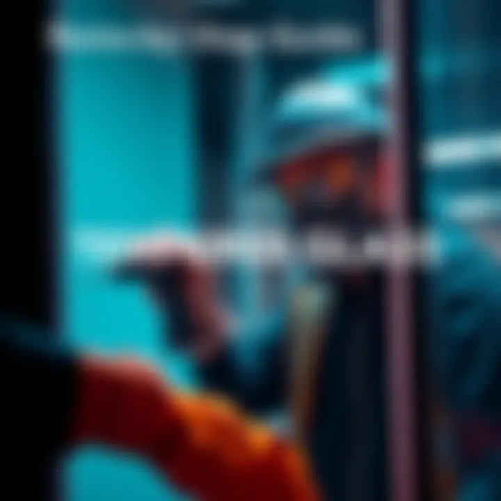 A person carefully removing tempered glass from a frame using proper tools and safety gear