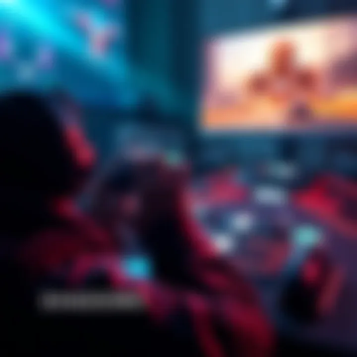 Removing shadows in gameplay A gamer adjusting settings on a screen to reduce shadows while playing a game