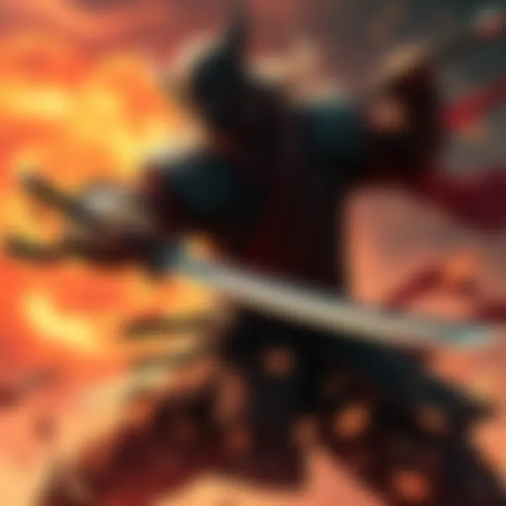 Ren Hayabusa battling in Nioh 2, showcasing his unique abilities against players.