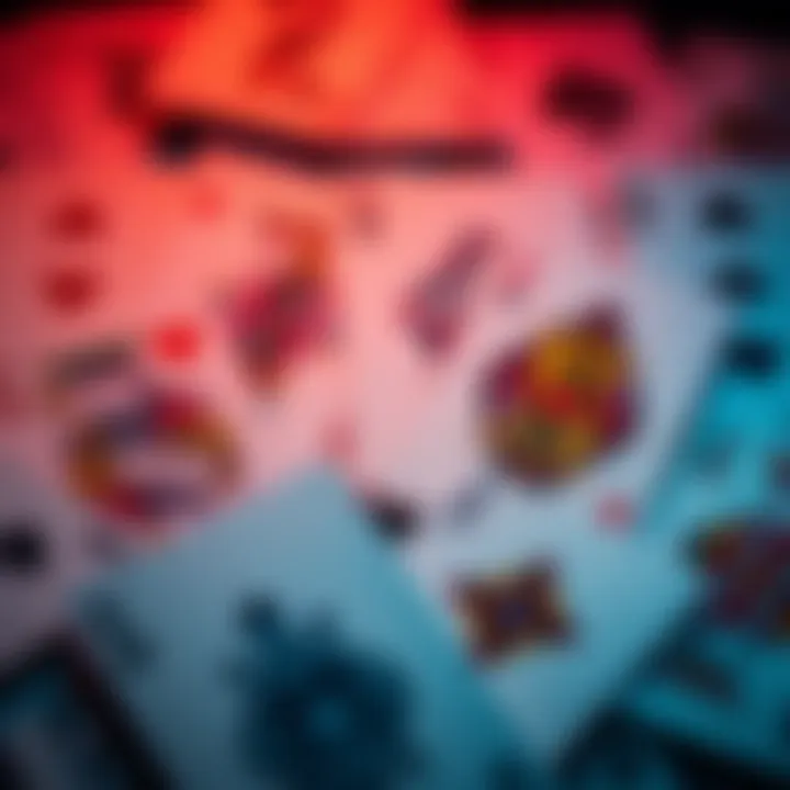 Repetitive Card Designs A collection of playing cards showing similar designs, highlighting the lack of creativity in card production.