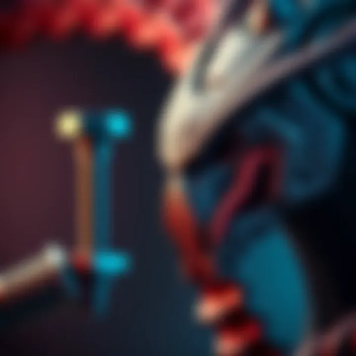 A close-up of a mechanical bolt next to a schematic of King Hydra's head, illustrating potential replacement options.