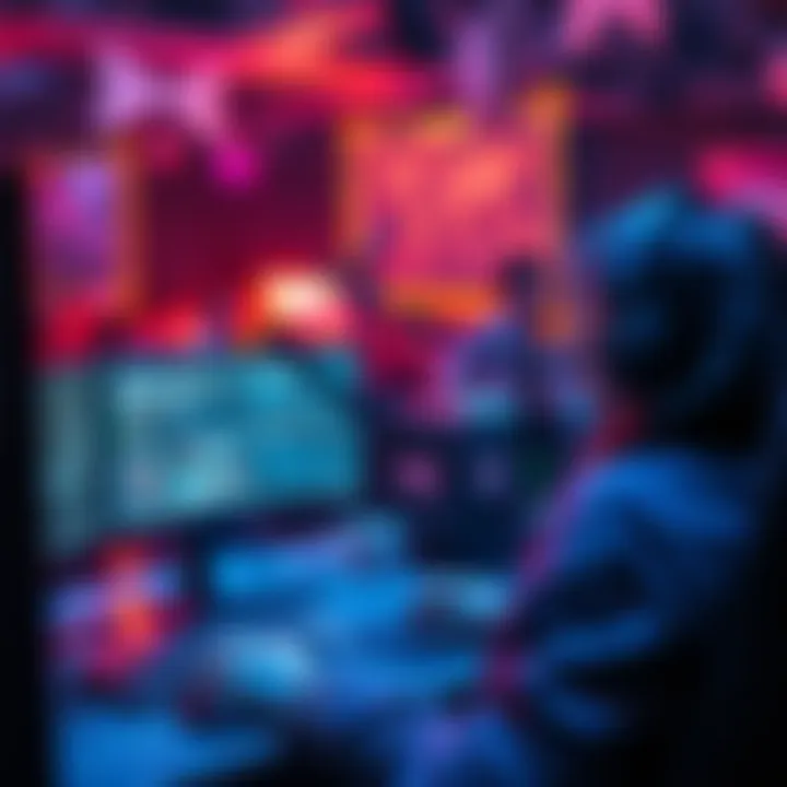 Reporting Griefers A person reporting a griefer during an online event on their computer