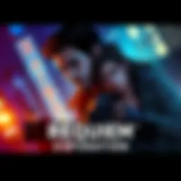 A vibrant illustration showcasing key characters from the Requiem expansion, highlighting Leon and Alyssa Ashcroft in an intense investigation scene.