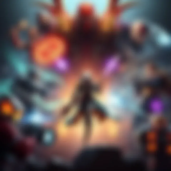 A promotional image showcasing characters and action scenes from Requiem, highlighting its vibrant graphics and engaging gameplay