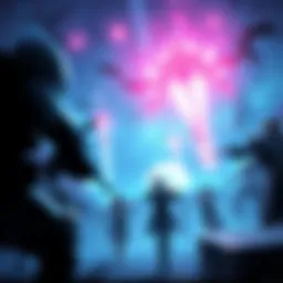 A gameplay screenshot showcasing action scenes from Requiem with vibrant graphics and character movement