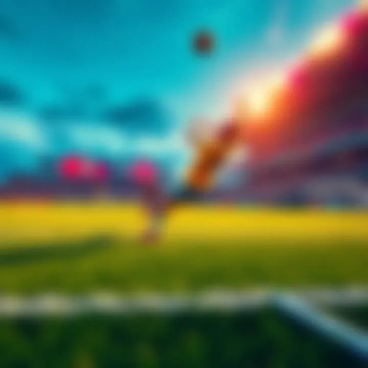 Resh performing a full field musty goal with a double flip reset during a match against NRG